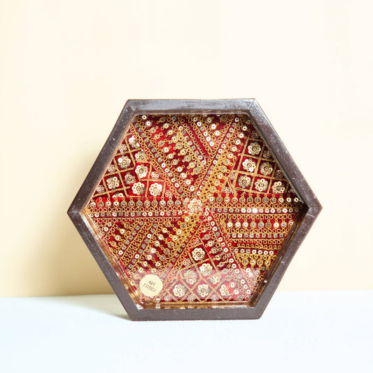 Wooden Tray - Hexagon